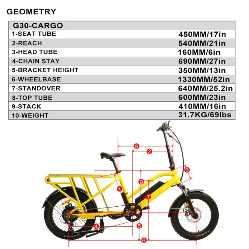 G30 - Cargo Step - Through E - Bike - Ebike Boomers