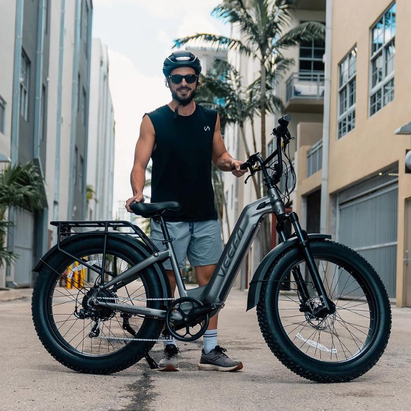 Veefa L1 26" Step - Thru Fat Tire E - Bike - Ebike Boomers