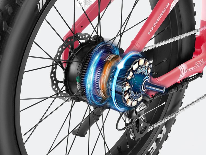 Velowave Grace 2.0 Step-Thru Fat Tire All-Terrain E-Bike Rear Hub Motor | Ebike Boomers LLC